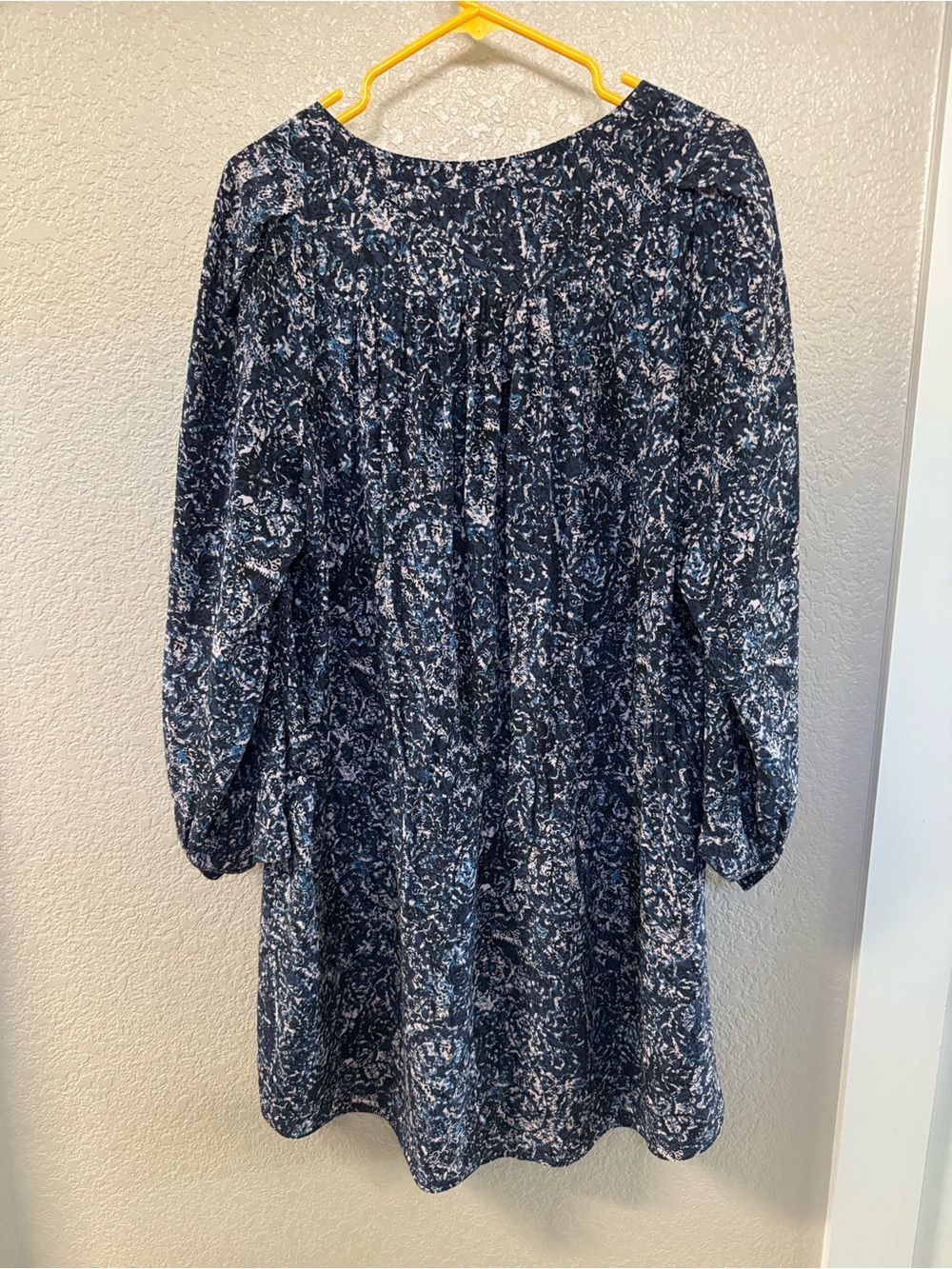 Rebecca Taylor Navy and White Printed Mini Dress